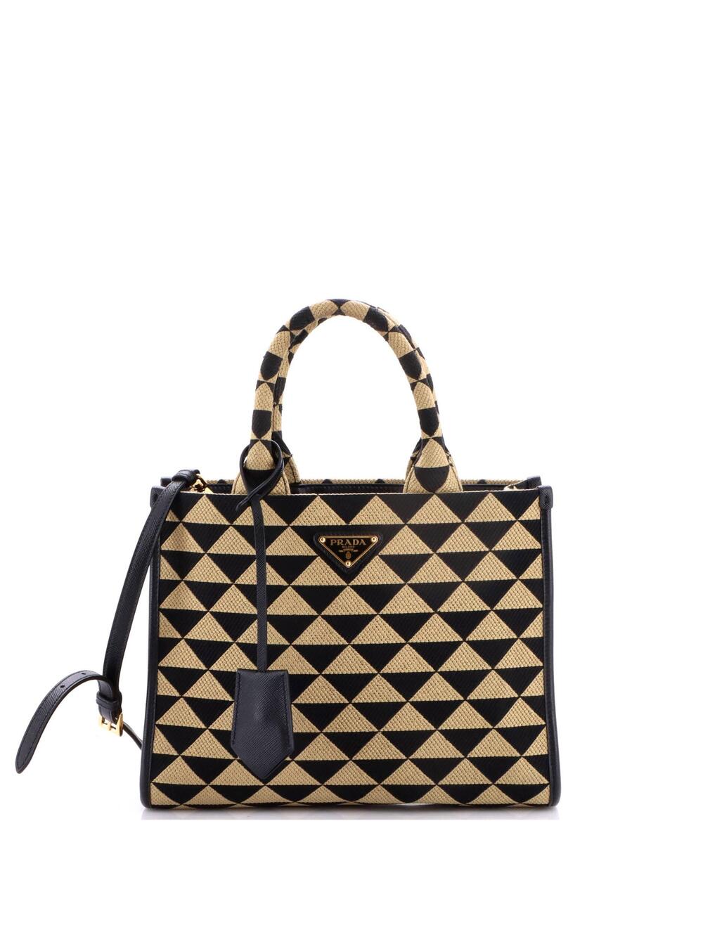 Prada Symbole Shopper Tote Jacquard #369138P23B